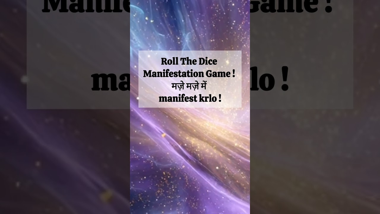 Luck ko hack karna hai? Yeh Dice Manifestation Game tumhari life badal sakta hai! #manifestation Luck ko hack karna hai? Yeh Dice Manifestation Game tumhari life badal sakta hai! #manifestation