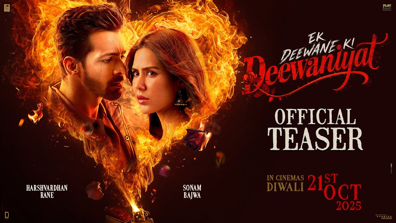 EK DEEWANE KI DEEWANIYAT – Official Teaser | Harshvardhan, Sonam | Milap Zaveri | In Cinemas 21 OCT EK DEEWANE KI DEEWANIYAT – Official Teaser | Harshvardhan, Sonam | Milap Zaveri | In Cinemas 21 OCT