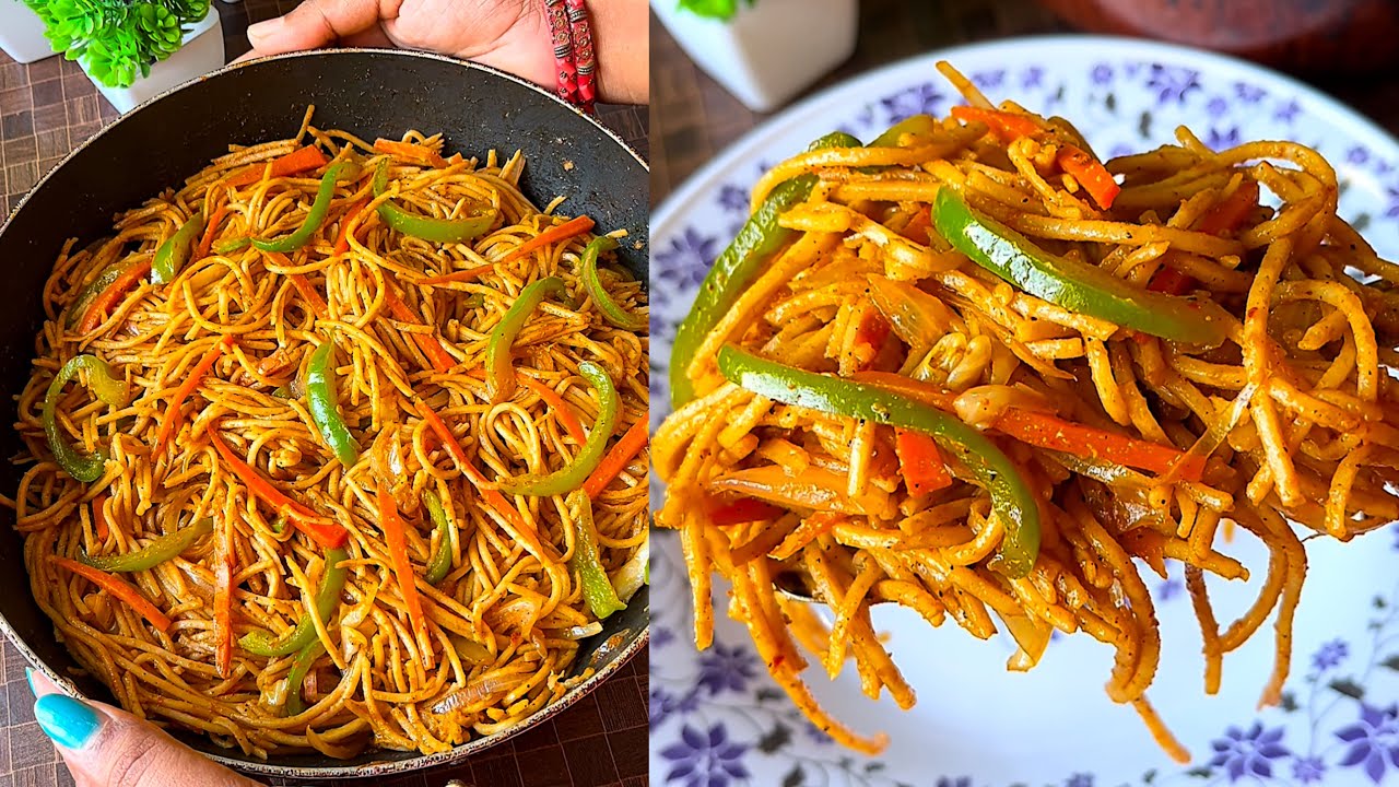 Street style veg noodles recipe | street food recipes Street style veg noodles recipe | street food recipes