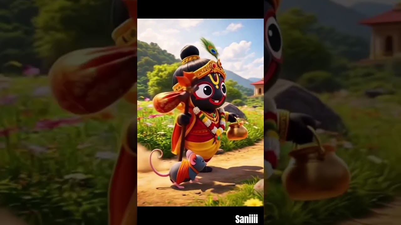 जब जगन्नाथ जी मंदिर से बाहर निकले! 😍 | Cute Bal Jagannath Animation #shorts #ai #cartoon जब जगन्नाथ जी मंदिर से बाहर निकले! 😍 | Cute Bal Jagannath Animation #shorts #ai #cartoon