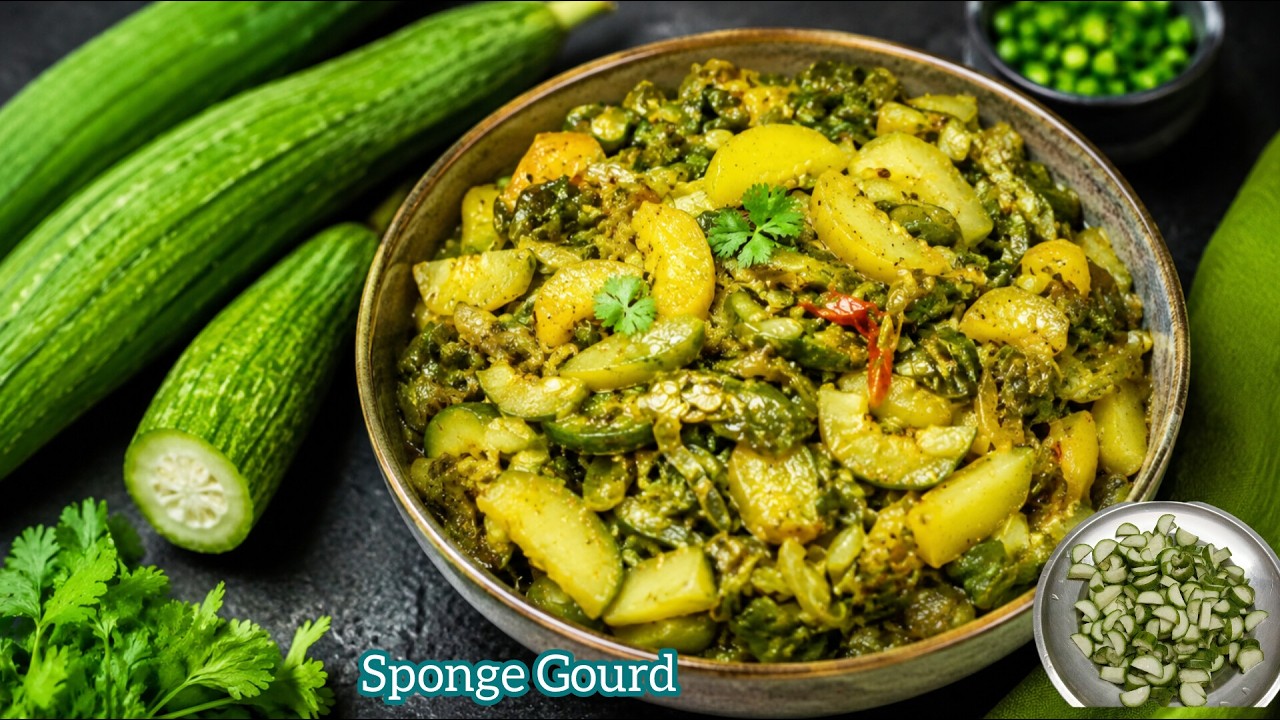 चूल्हे में बनने वाली तरोई की सब्जी Taroi Recipe l Nenua Recipe l sponge gourd recipe l nenua bujiya चूल्हे में बनने वाली तरोई की सब्जी Taroi Recipe l Nenua Recipe l sponge gourd recipe l nenua bujiya