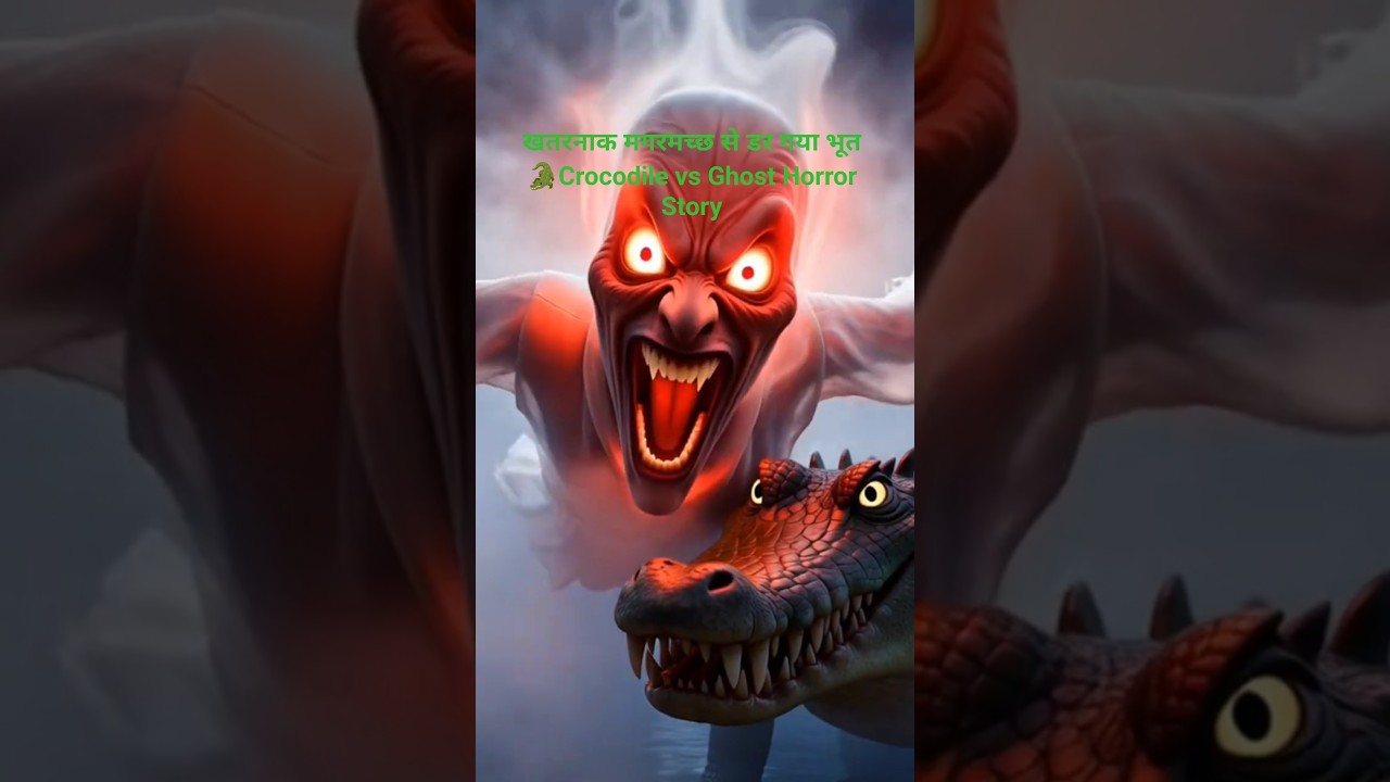 खतरनाक मगरमच्छ से डर गया भूत 🐊Crocodile vs Ghost Horror Story #shorts #shortsfeed #horror #bhoot #ai खतरनाक मगरमच्छ से डर गया भूत 🐊Crocodile vs Ghost Horror Story #shorts #shortsfeed #horror #bhoot #ai