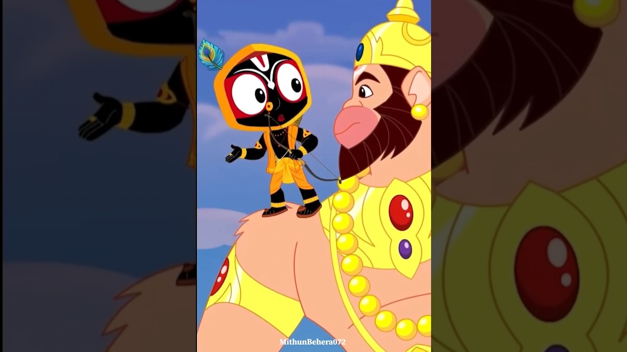 Jai Bajrangbali #jaijagannath #cartoon #hindumantra #shorts Jai Bajrangbali #jaijagannath #cartoon #hindumantra #shorts