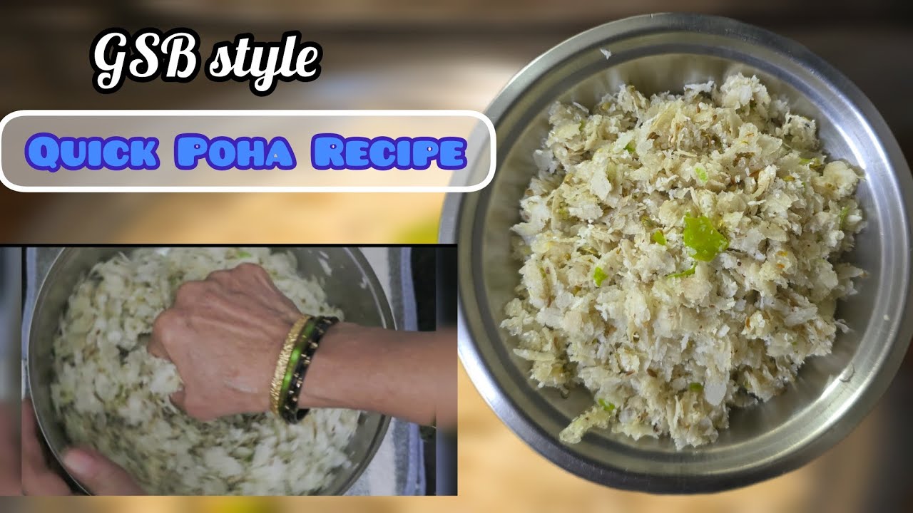 Instant Poha Upkari Recipe | Easy GSB breakfast/evening snack | Phova Upkari Instant Poha Upkari Recipe | Easy GSB breakfast/evening snack | Phova Upkari