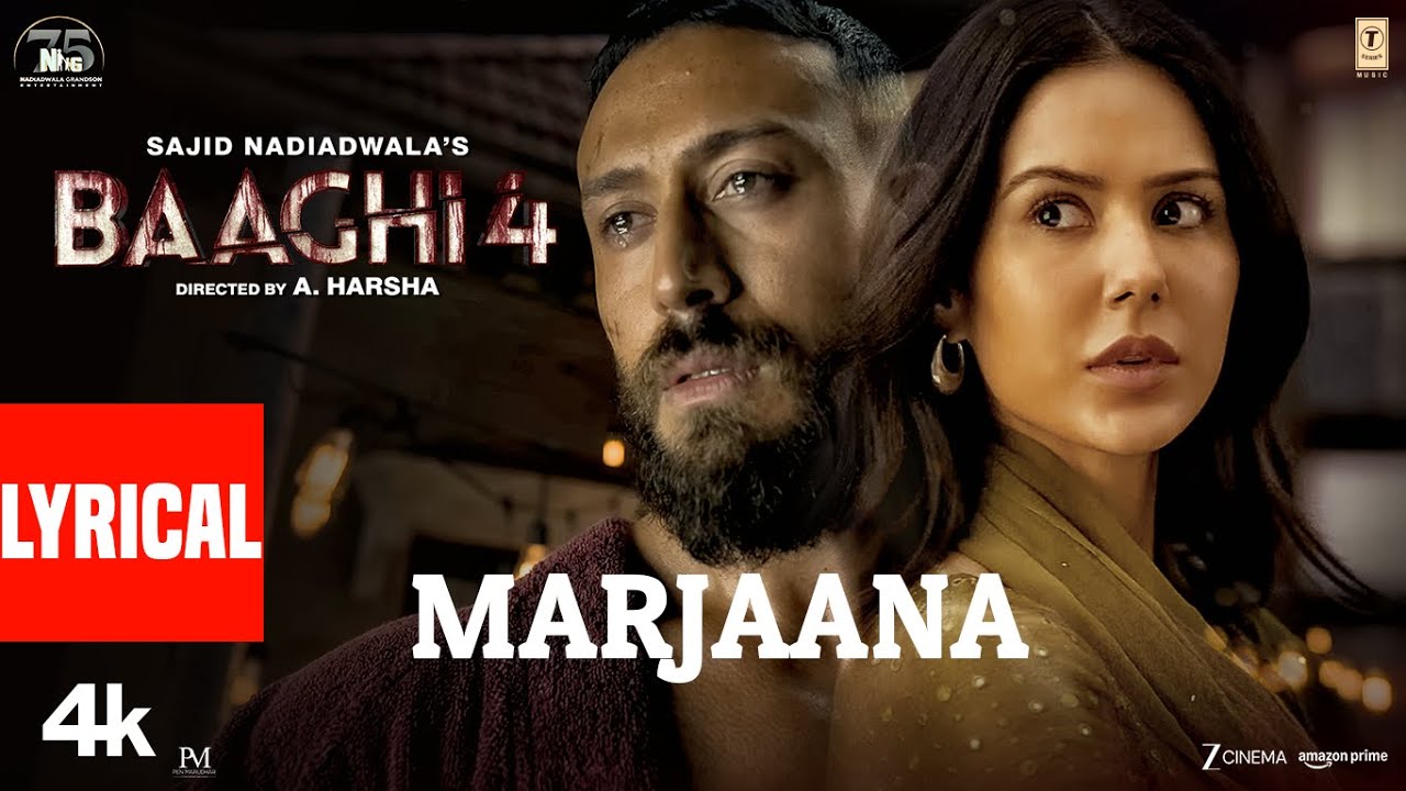 Baaghi 4: Marjaana (Lyrics) | Tiger Shroff, Harnaaz, Sanjay D, Sonam B | B Praak, Siddhaant, Sameer Baaghi 4: Marjaana (Lyrics) | Tiger Shroff, Harnaaz, Sanjay D, Sonam B | B Praak, Siddhaant, Sameer