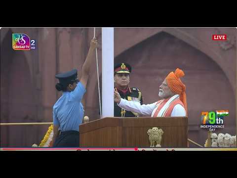 PM Modi unfurls Indian Flag at the Red Fort on India’s 79th Independence Day | 15 August, 2025 PM Modi unfurls Indian Flag at the Red Fort on India’s 79th Independence Day | 15 August, 2025