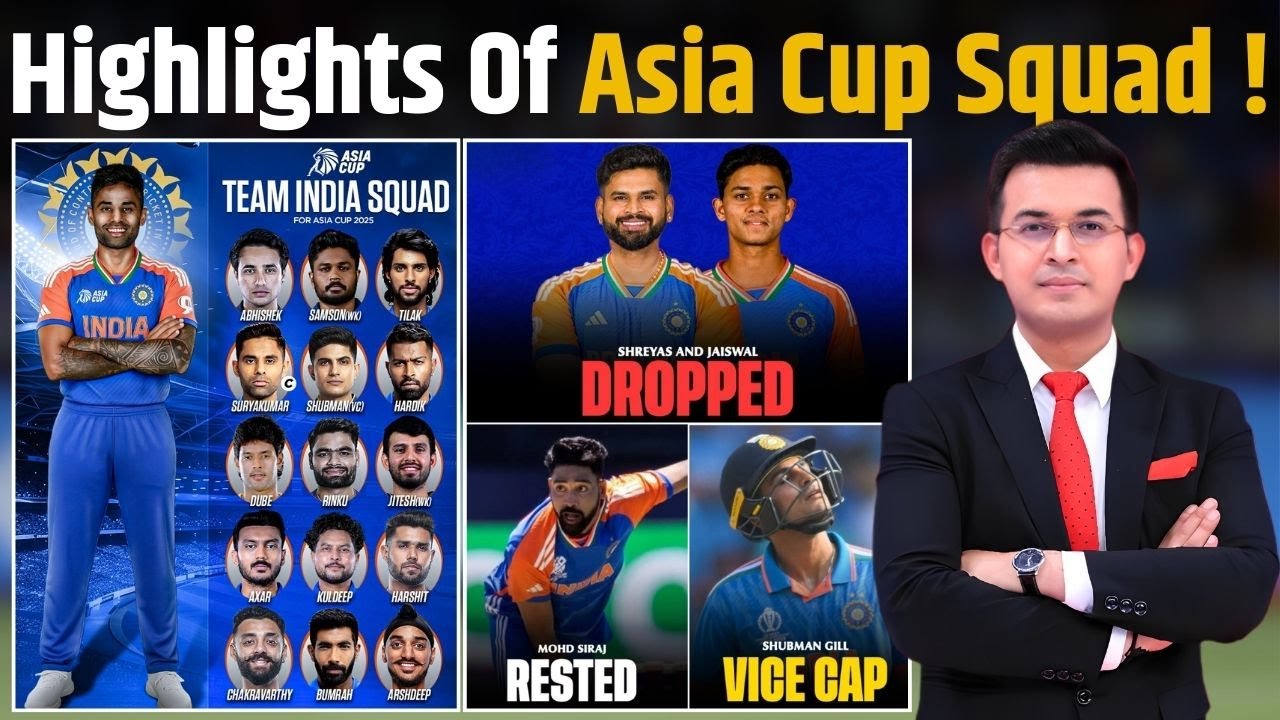 Asia Cup 2025: India announces squad, Suryakumar Yadav to lead; Shubman Gill named vice-captain Asia Cup 2025: India announces squad, Suryakumar Yadav to lead; Shubman Gill named vice-captain