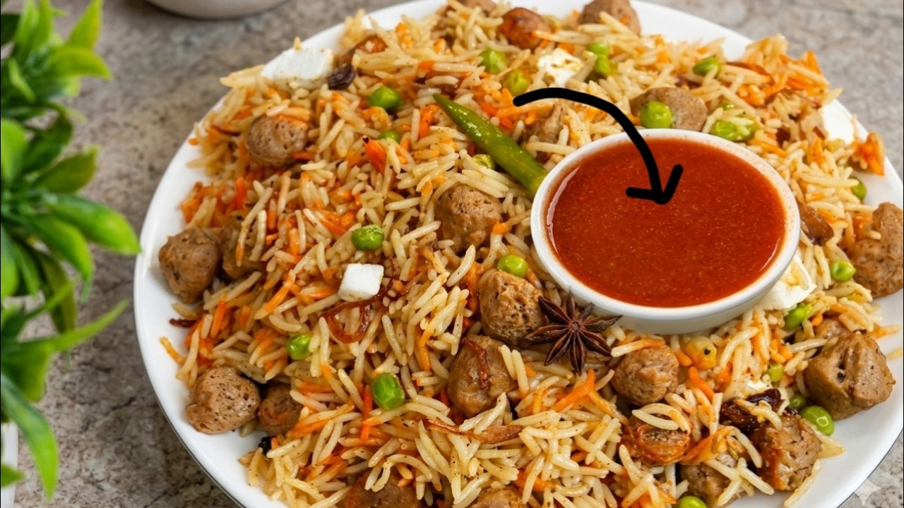 लाखों की कमाई! इस SPICY Soya Veg Biryani के दीवाने हैं लोग 😍| Veg Biryani Street Style लाखों की कमाई! इस SPICY Soya Veg Biryani के दीवाने हैं लोग 😍| Veg Biryani Street Style