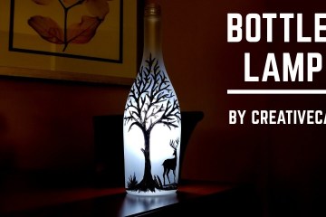 DIY Purple Orchid Bottle Art Lamp on bottle DIY Purple Orchid Bottle Art Lamp on bottle
