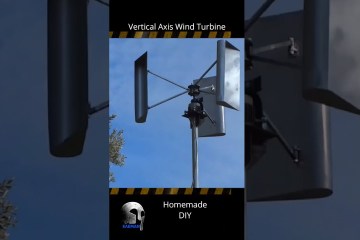 Homemade Wind Turbine generator VAWT Homemade Wind Turbine generator VAWT