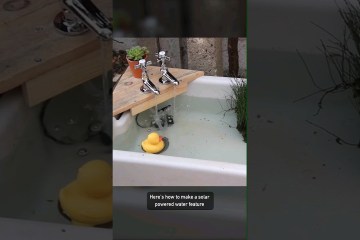 DIY Solar Powered Water Feature for the Garden  DIY Solar Powered Water Feature for the Garden