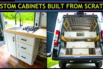 DIY Van Tour: She Saved Money Using A Simple Water System & Lowes Cabinets DIY Van Tour: She Saved Money Using A Simple Water System & Lowes Cabinets