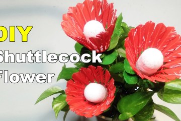 How to Make a Shuttlecock Flower from Discarded Shuttlecocks How to Make a Shuttlecock Flower from Discarded Shuttlecocks