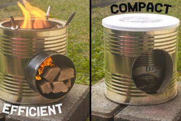 DIY – Easiest Tin Can Rocket Stove Hybrid – No Drill Required DIY – Easiest Tin Can Rocket Stove Hybrid – No Drill Required