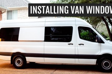 Installing our new Windows on the Sprinter! Installing our new Windows on the Sprinter!