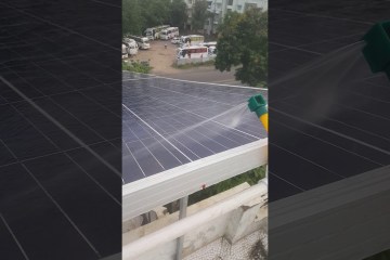 Solar rooftop PV panels Auto cleaning (DIY) Solar rooftop PV panels Auto cleaning (DIY)