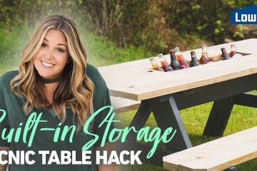 Picnic Table Hacks: Built-In Storage Picnic Table Hacks: Built-In Storage