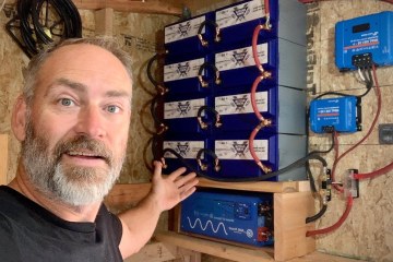 Moved The Solar Components and Battery Bank at The Off Grid Cabin Moved The Solar Components and Battery Bank at The Off Grid Cabin