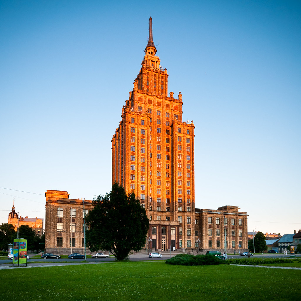 Latvian Academy of Science – Stalin’s Birthday Cake is the Most Prominent Stalin Architecture building in the world Latvian Academy of Science – Stalin’s Birthday Cake is the Most Prominent Stalin Architecture building in the world