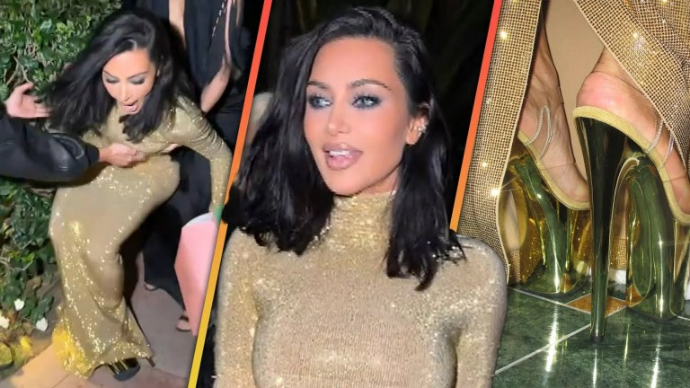 Kim Kardashian Stumbles on the Way to the 2026 Vanity Fair Oscars Party in Heels Kim Kardashian Stumbles on the Way to the 2026 Vanity Fair Oscars Party in Heels