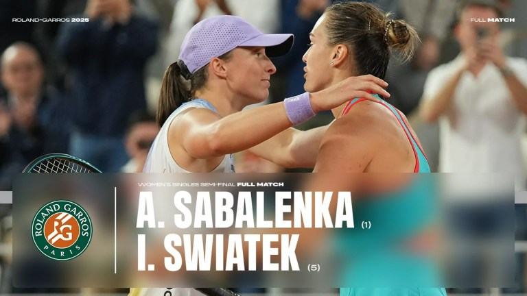 Sabalenka vs. Świątek French Open 2025 Replay: Watch the Semifinal Free Sabalenka vs. Świątek French Open 2025 Replay: Watch the Semifinal Free
