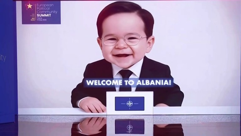 World Leaders Shown AI Baby Versions of Themselves at European Summit World Leaders Shown AI Baby Versions of Themselves at European Summit