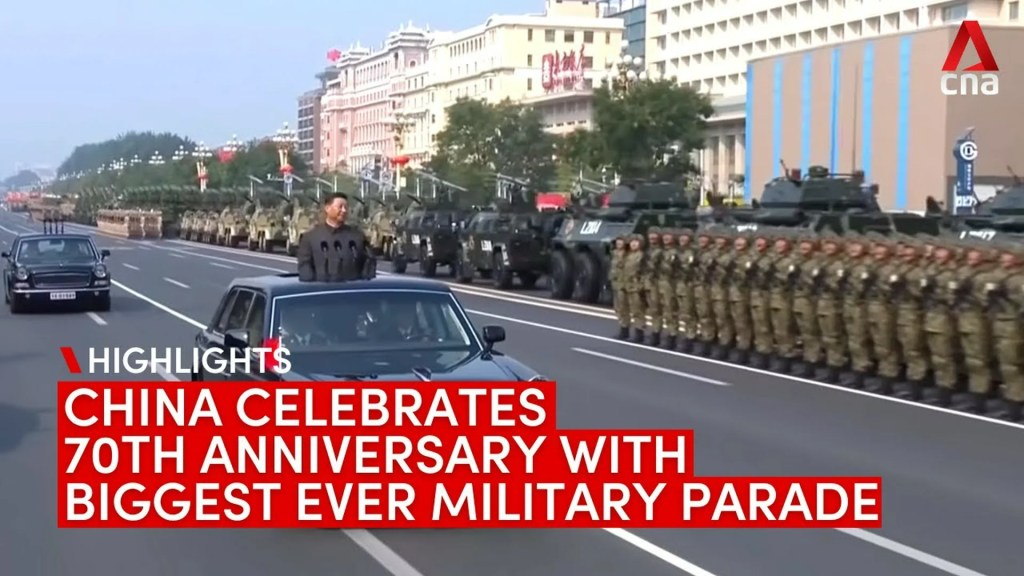 China celebrates 70th anniversary with biggest ever military parade China celebrates 70th anniversary with biggest ever military parade