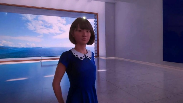 Watch hyper-realistic Japanese CGI schoolgirl move for the first time Watch hyper-realistic Japanese CGI schoolgirl move for the first time