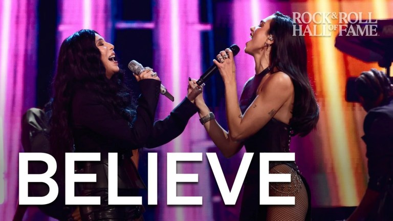 Dua Lipa Opens Cher’s Rock Hall Induction With “Believe”; Cher Joins Her to Finish Dua Lipa Opens Cher’s Rock Hall Induction With “Believe”; Cher Joins Her to Finish