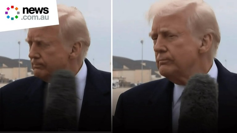 Watch: Donald Trump Is Hit in the Face by a Microphone at Joint Base Andrews Watch: Donald Trump Is Hit in the Face by a Microphone at Joint Base Andrews