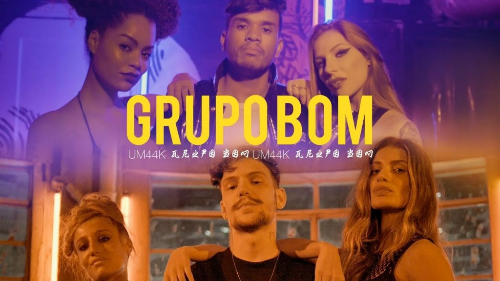 UM44K grava clipe de “Grupo Bom” com Bruna Griphao UM44K grava clipe de “Grupo Bom” com Bruna Griphao