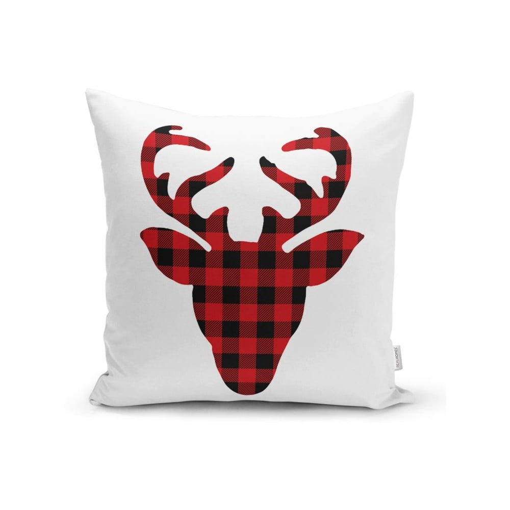 Sada 4 vánočních povlaků na polštář a běhounu na stůl Minimalist Cushion Covers Christmas Tartan - Obrázek 2