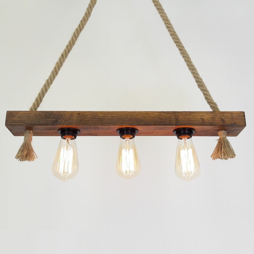 Dřevěné stropní závěsné svítidlo Kutuk - Obrázek 2