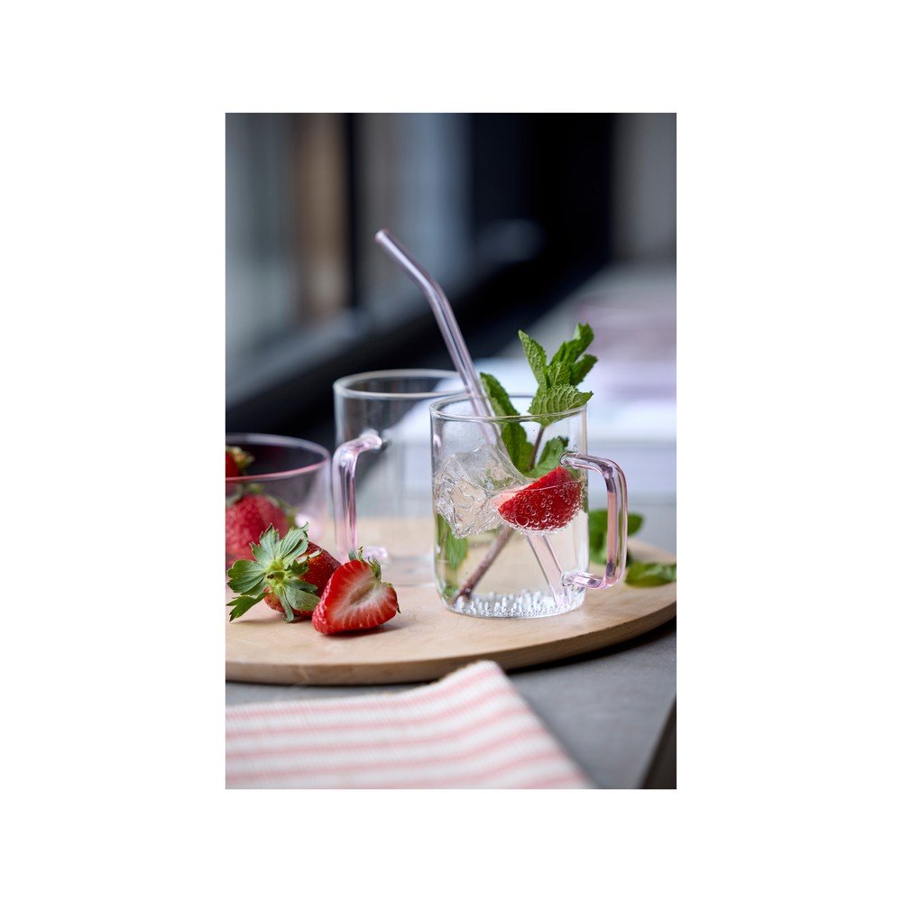 Skleněná brčka v sadě 4 ks s čistícím kartáčkem – Lyngby Glas - Obrázek 2