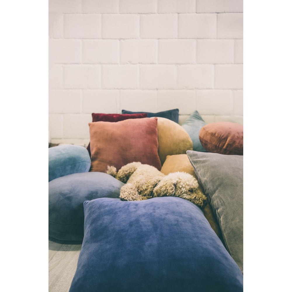 Šedobéžový dekorativní polštář z mikrovlákna Tiseco Home Studio Marshmallow, ø 40 cm - Obrázek 2