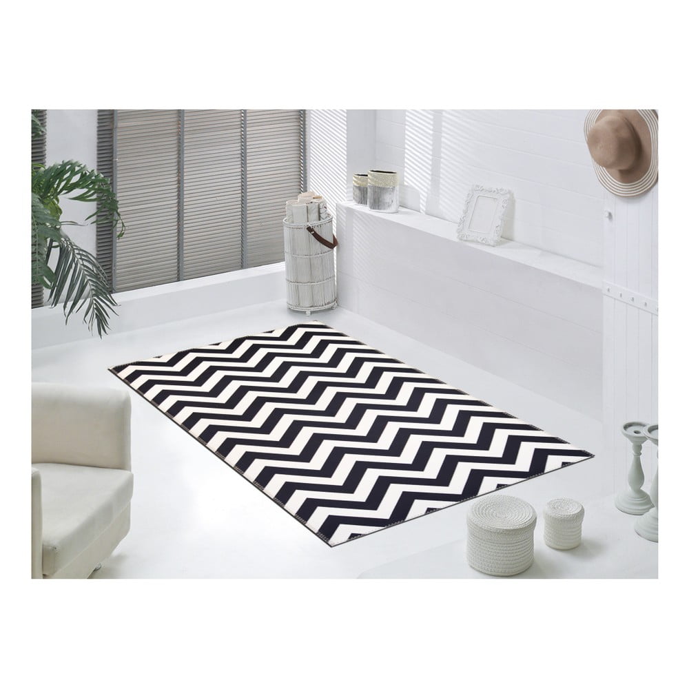 Černobílý koberec Vitaus Ryan, 50 x 80 cm - Obrázek 2