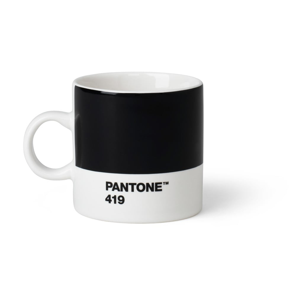 Černý keramický hrnek na espresso 120 ml Espresso Black 419 – Pantone Černý keramický hrnek na espresso 120 ml Espresso Black 419 – Pantone