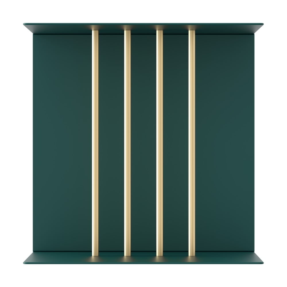 Tmavě zelená kovová police Teaser – UMAGE - Obrázek 2