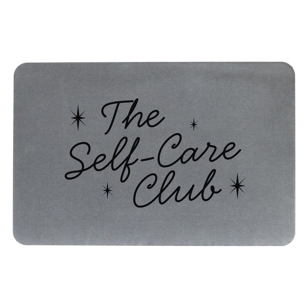 Šedá koupelnová předložka z křemeliny 39×60 cm – Artsy Doormats Šedá koupelnová předložka z křemeliny 39×60 cm – Artsy Doormats