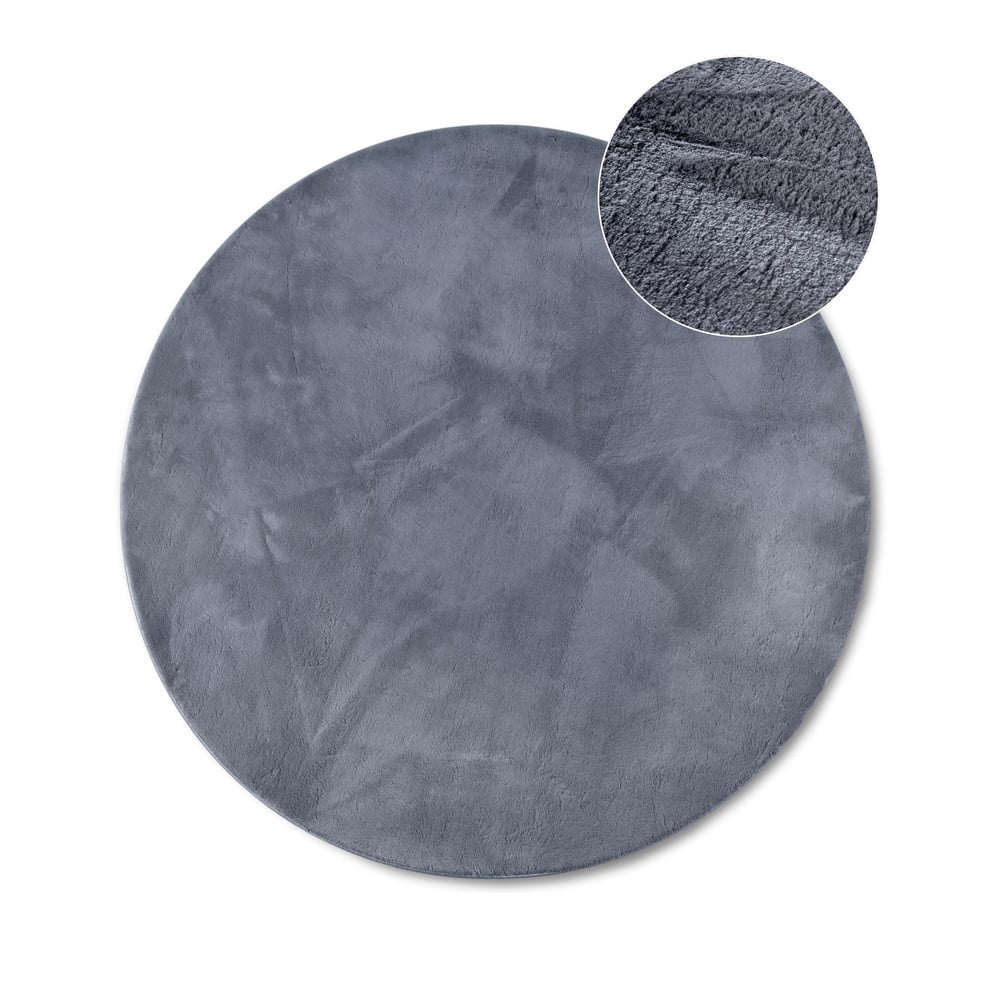 Antracitový kulatý koberec ø 200 cm Leon – Villeroy&Boch Antracitový kulatý koberec ø 200 cm Leon – Villeroy&Boch