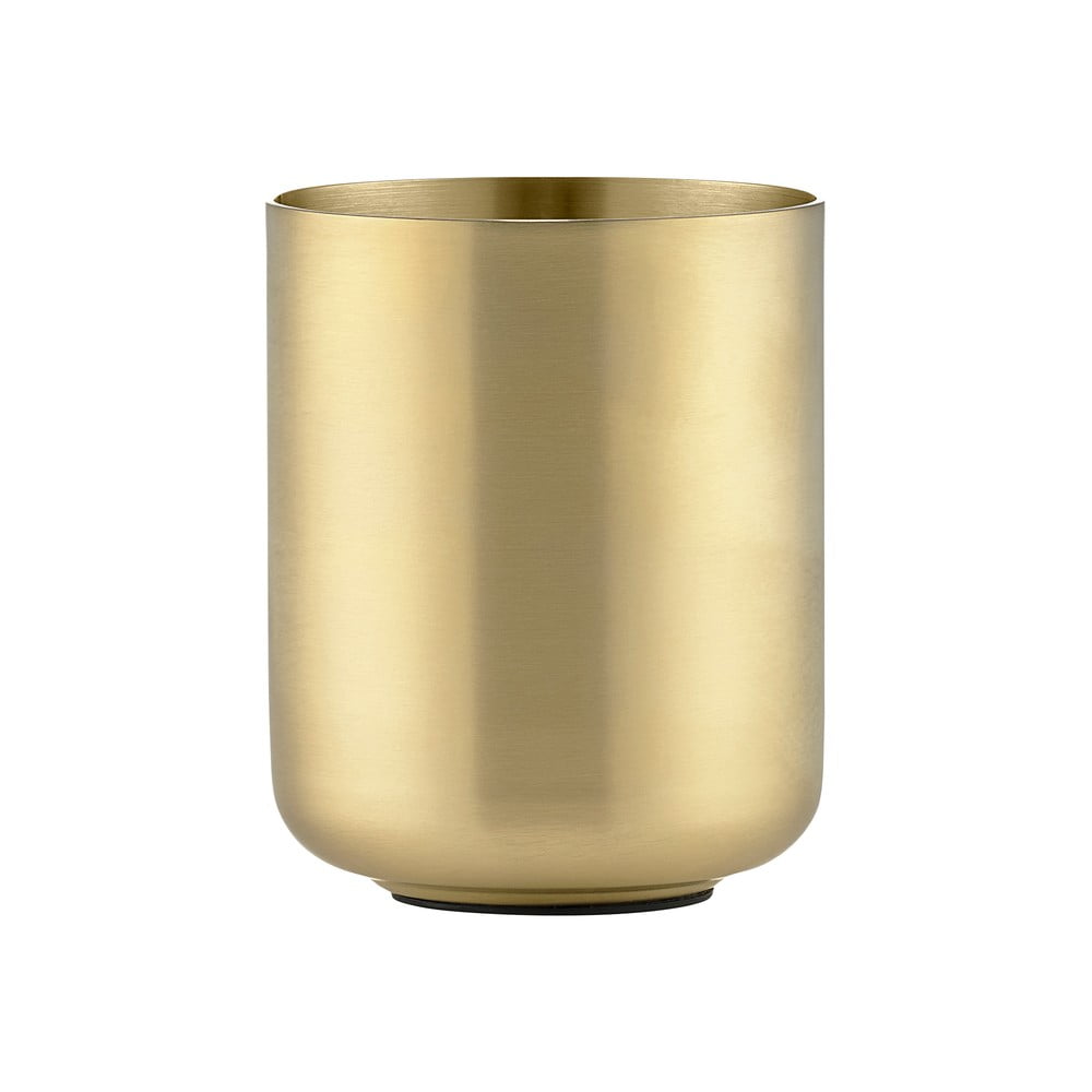 Kelímek na zubní kartáčky z nerezové oceli v mosazné barvě Ume Brass – Zone Kelímek na zubní kartáčky z nerezové oceli v mosazné barvě Ume Brass – Zone