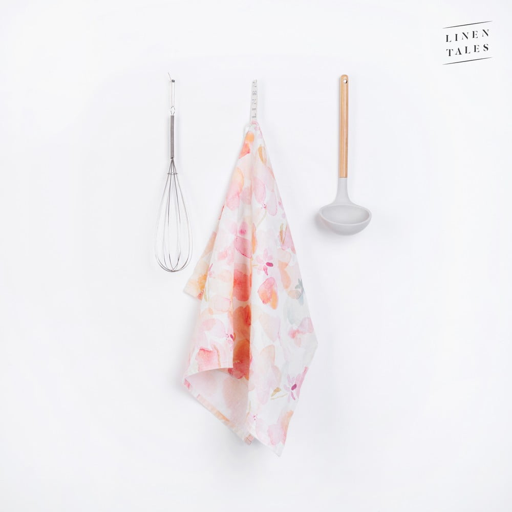 Lněná utěrka 45×65 cm Floral – Linen Tales Lněná utěrka 45×65 cm Floral – Linen Tales