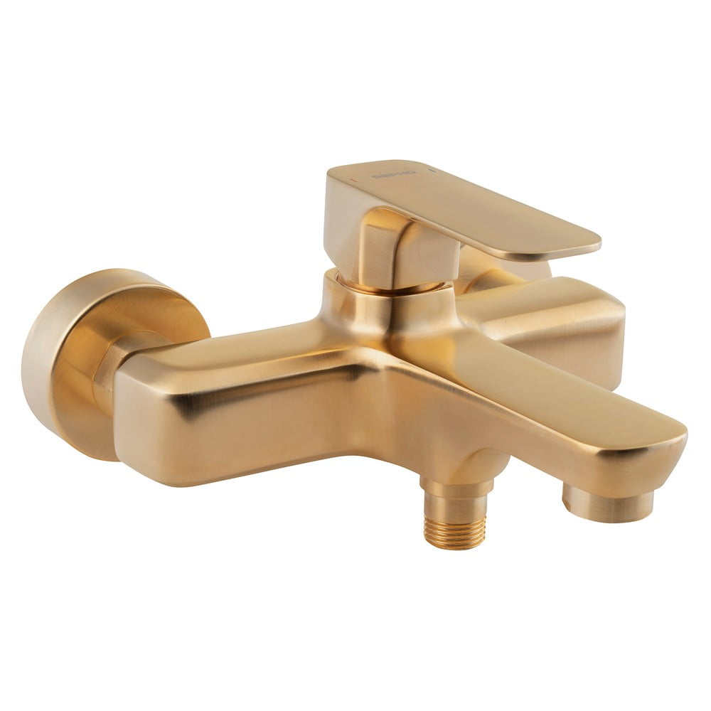 Nástěnná vanová baterie ve zlaté barvě (2 výstupy) Spy – Sapho Nástěnná vanová baterie ve zlaté barvě (2 výstupy) Spy – Sapho