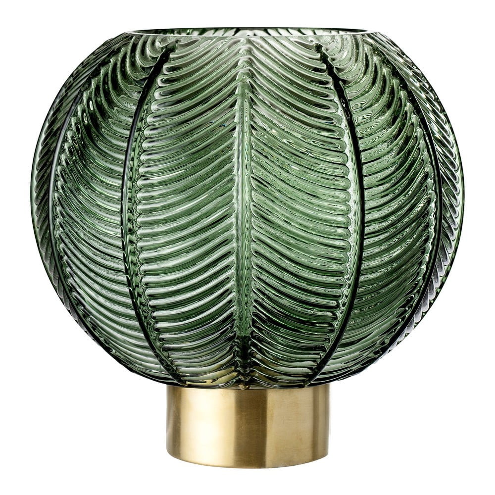 Zelená skleněná váza Bloomingville Zelená skleněná váza Bloomingville