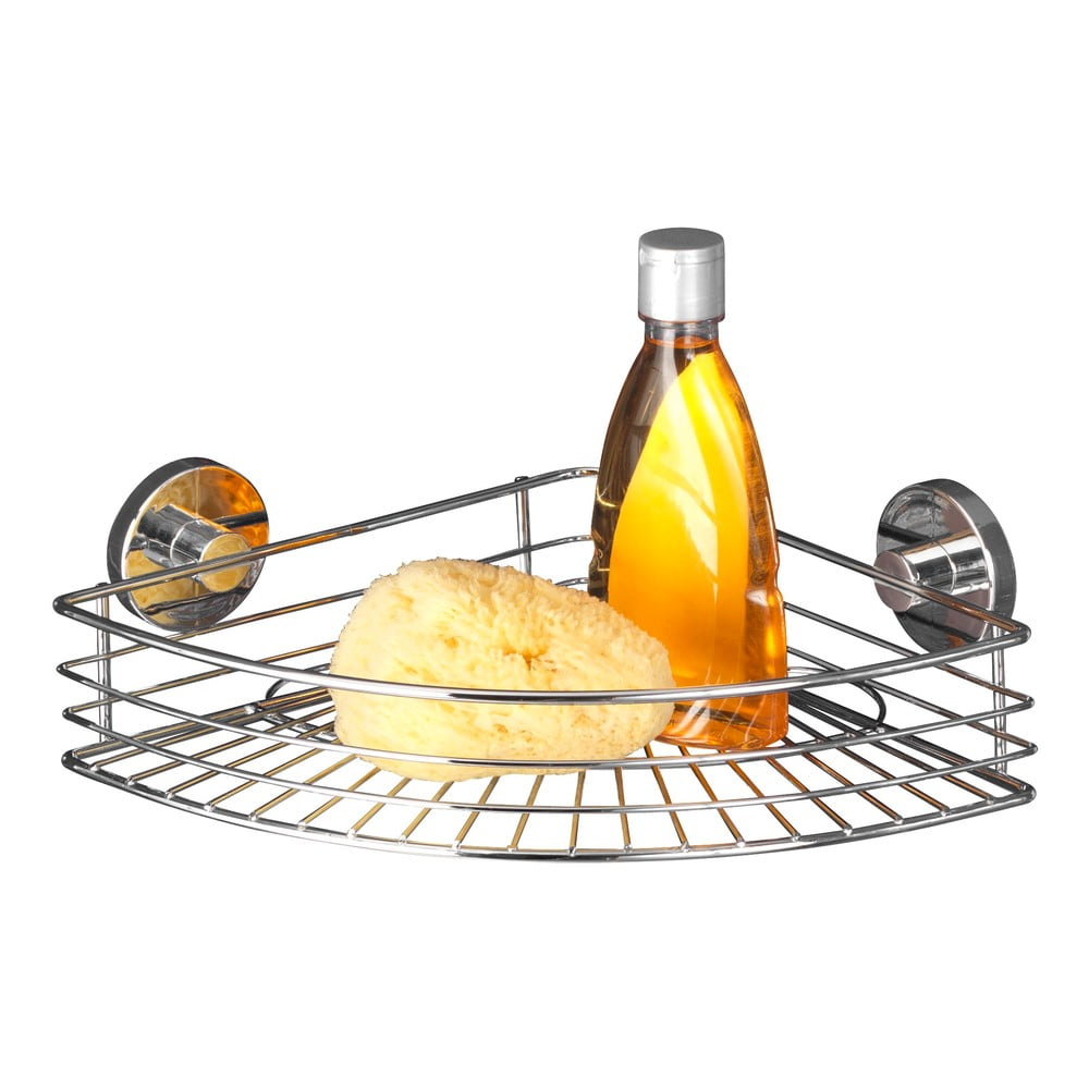 Samodržící rohová polička Wenko Vacuum-Loc, nosnost až 33 kg Samodržící rohová polička Wenko Vacuum-Loc, nosnost až 33 kg