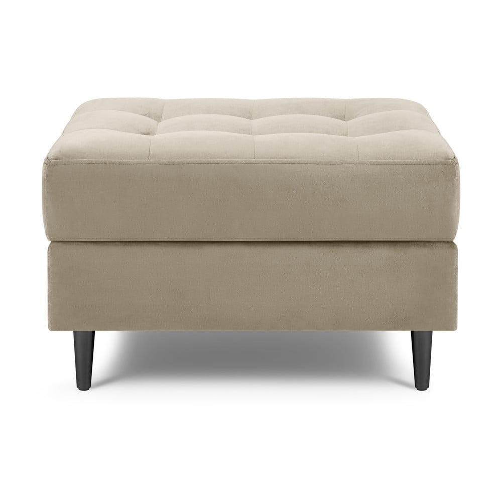 Béžová sametová podnožka Milo Casa Santo - Obrázek 2