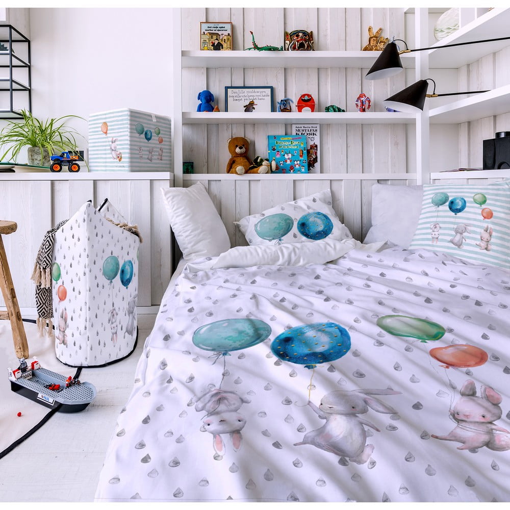 Bavlněné dětské povlečení Butter Kings Flying Bunnies, 100 x 130 cm - Obrázek 2