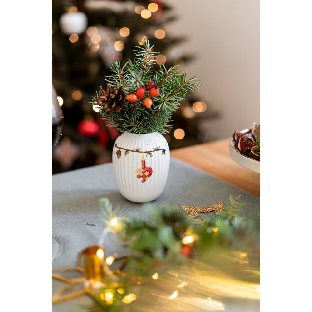 Bílá porcelánová vánoční váza Kähler Design Hammershøi, výška 10,5 cm - Obrázek 2