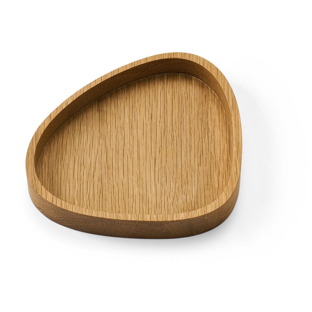 Dekorativní dřevěný úložný box v přírodní barvě 18x16x3 cm Curve M – LIND DNA - Obrázek 2