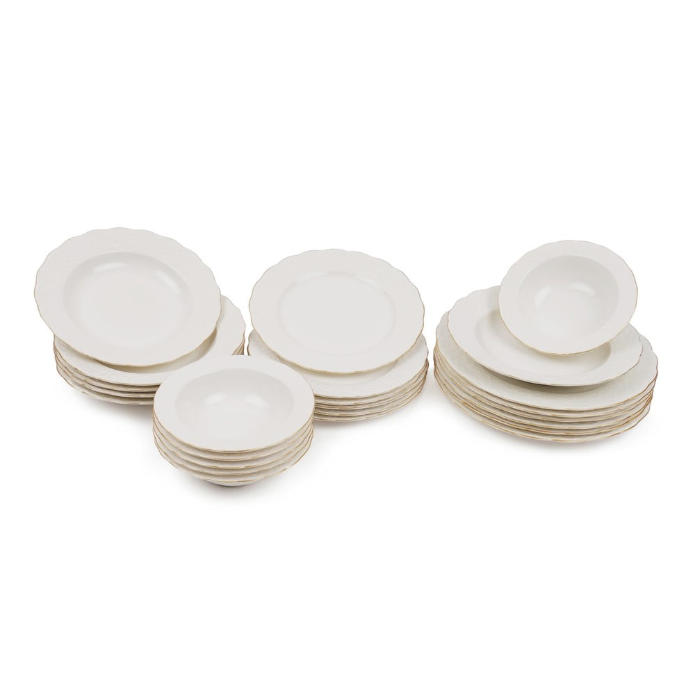 24dílná sada porcelánového nádobí Kutahya Simplicity - Obrázek 2